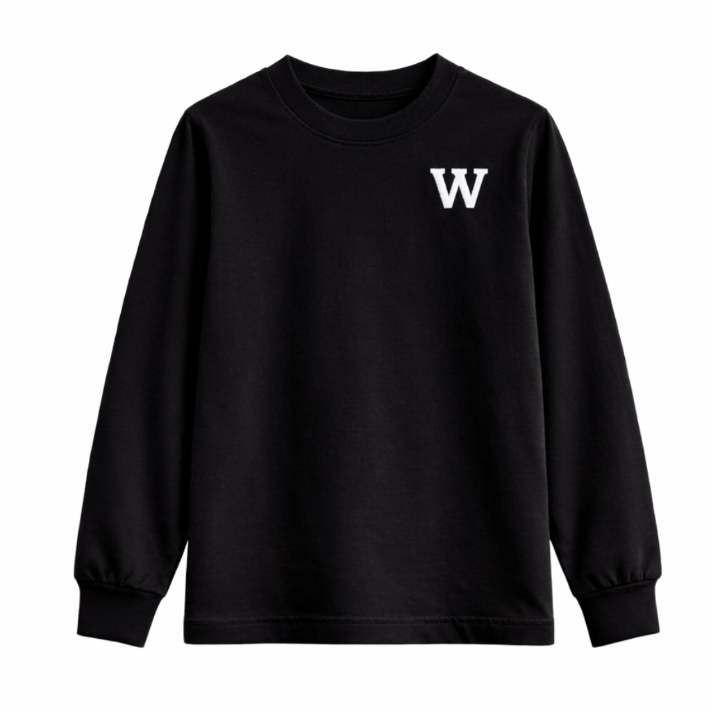 Initial L/S T-Shirt - Black