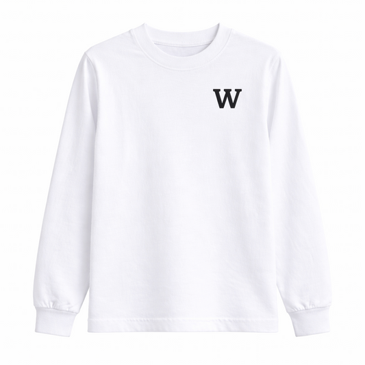 Initial L/S T-Shirt - White