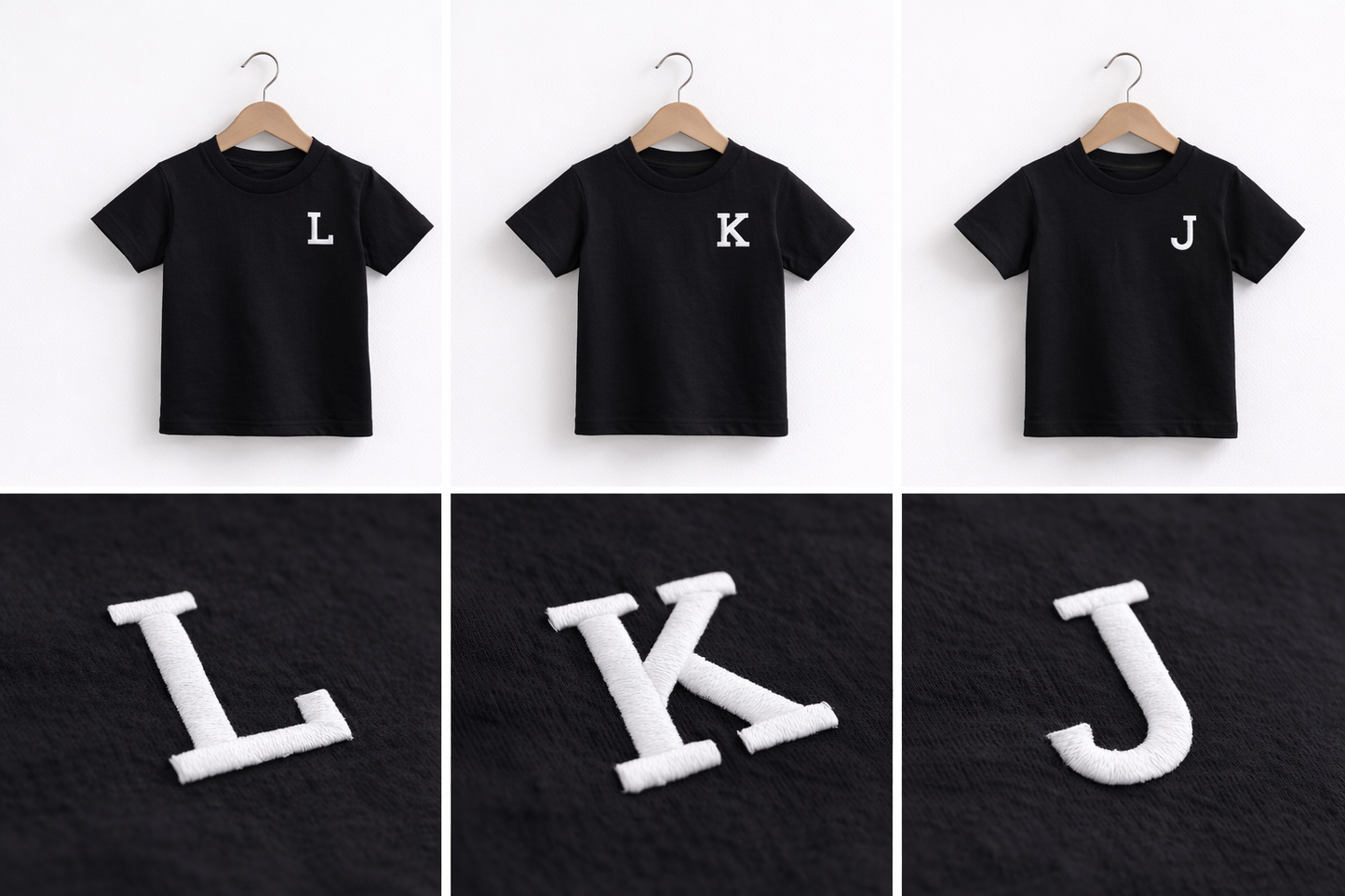 Initial T-Shirt - Black